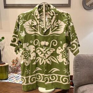 Pataloha Olive Green Patterned Men's Shirt Limited Edition